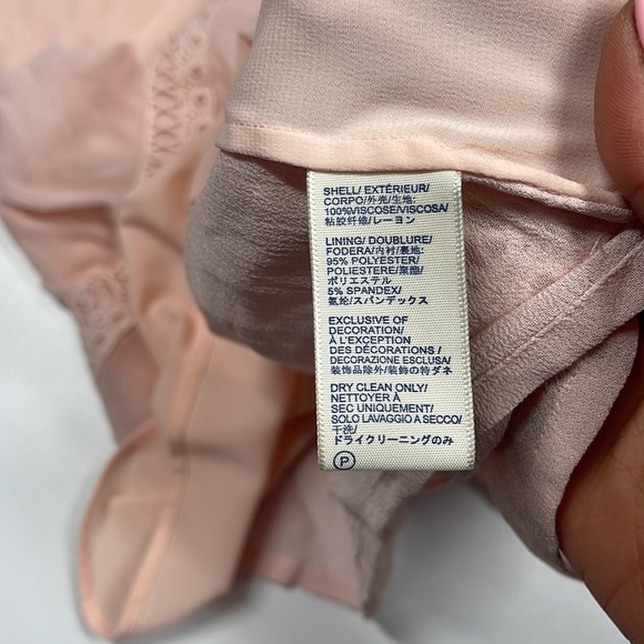 Rebecca Minkoff Deneuve Cold Shoulder V-Neck Blouse Top Pink Size XS - Picture 8 of 11